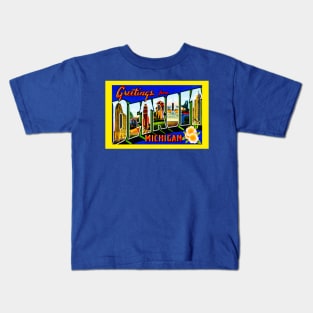 Greetings from Detroit Kids T-Shirt